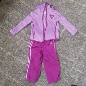 Girls adidas sweatsuit